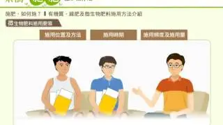 4.4有機質、綠肥及微生物肥料施用方法介紹