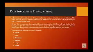 Data Structures in R | Lecture - 12