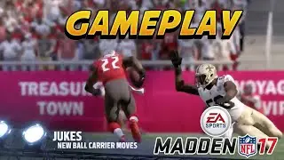 FIRST Madden NFL 17 GAMEPLAY TRAILER - JUKE MAKES DEFENDER FALL