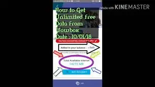 How to Get GP Unlimited Free Data From Wowbox ||10-01-18 Update ||100% Working Trick.