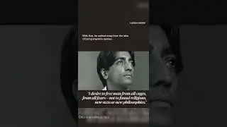 #J.Krishnamurt i#advait #Philosophy #Freedom #Motivation #Bodh #Spiritual