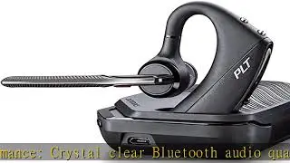 Plantronics - Voyager 5200 UC (Poly) - Bluetooth Single-Ear (Monaural) Headset - Compatible to conn