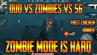 FIRST CHICKEN DINNER IN ZOMBIE MODE || PUBG MOBILE