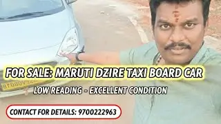 Dzire taxi board vehicle సేల్ కి ఉంది చాలా లో reading 9,700km only contact 9700222963