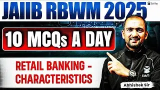 JAIIB Free Online MCQ Classes 2025 | JAIIB RBWM Retail Banking Characteristics Imp MCQ Practice