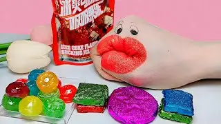 ASMR Convenient to eat two-dimensional snacks, children's food 🍦🍧🍰🍬 #snacks #candy #sweet #fun