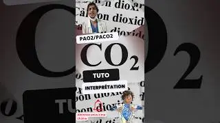 PaCO2 tuto interpr&eacute;tation : gaz du sang #carbon  #immunity #tuto #interpretation #exam #nurse #yt