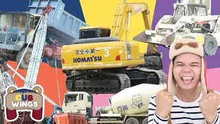 Construction Vehicles For Kids | Learn Construction Vehicles Names at Construction Site | Cub Wings