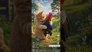 cute funny cat cooking 🤣 #cookingcat #cartoon #meow #comedy #mukbang