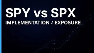 SPY vs SPX &mdash; Implementation vs Exposure