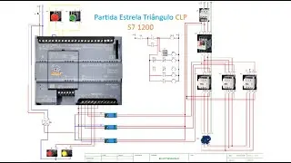 Partida Estrela Triângulo CLP S7 1200 3D CADeSimu