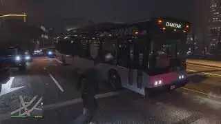 GRAND THEFT AUTO STORY MODE AND DRIVING IN THE NIGHTTIME WITH HEAVY TRAFFIC 