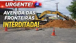 Avenida das Fronteiras, localizada na Zona Norte de Natal (RN),