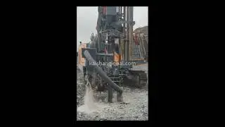 The kt11 down-the-hole drilling rig is working at the mine site. #drill