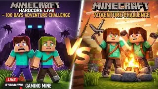 🔥 Minecraft Hardcore LIVE &ndash; Surviving 100 Days on Adventure Server! 🔥
