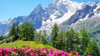 Musique relaxante, zen, douce et voyage a&eacute;rien au-dessus de la nature, des montagnes, de l'oc&eacute;an