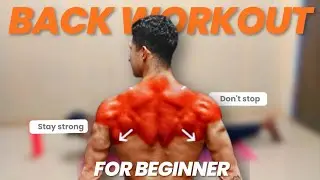 Back Workout for Beginners | Ghar Par Back Exercise | Strong & Wide Back Hindi 