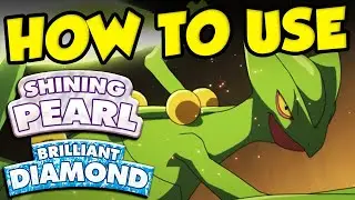 HOW TO USE SCEPTILE IN POKEMON BRILLIANT DIAMOND SHINING PEARL! Pokemon BDSP Sceptile Moveset!