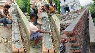 How to build strong and durable walls_ Construction techniques of 10 inch brick wall 