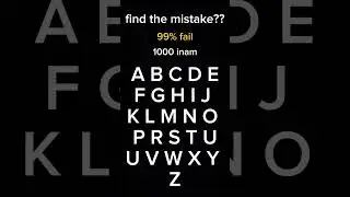 find mistake?? #youtubeshorts #iqtest #illusion #puzzle #education #brainteasers #mindbendingquiz