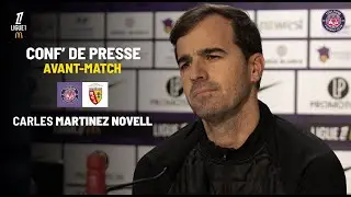 La conférence de presse de C.Martinez Novell avant TéFéCé-Lens, 17e journée de Ligue 1 McDonald's !