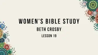 Women's Bible Study - March 22, 2023