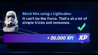 Fortnite Quest - Block hits using a Lightsaber - Chapter 3 Season 2