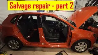 Volkswagen Polo MK5 (6R) salvage rebuild - part 2 - Door replacement