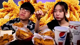 第一次來嘗試 CRISPY KFC MUKBANG ASMR (No Talking) ft @jiajiiia