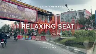 Quiet City Drive in Broad Daylight: Dashcam with Relaxing Music