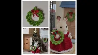 Mini Guirlanda de Natal em crochê