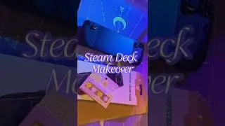 Steam Deck Makeover! Added some thumb grips, a skin, and case! #gamergirl #steamdeck #kawaii