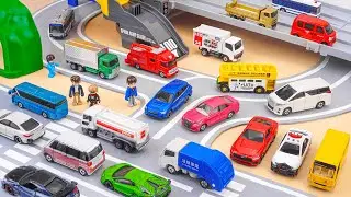 タカラトミー トミカシティ｜トミカシティ 4車線交差点｜タカラトミー トミカ 鉄道＆カーコレクション 🚗🚆