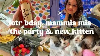 LOTR Birthday, Mamma Mia the Party & New Kitten!  | July 2024 cottage life