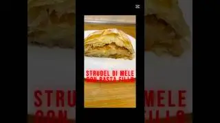 🍎🍎Strudel di mele con pasta Fillo🍎🍎#food #cucinafacile #veloce #facile