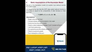 Keynesian Model Assumptions - NVT General Foundation Course Important Topics