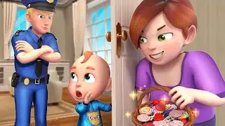 Knock-Knock! Who’s at the Door? 🚓 | Police Safety Song for Kids | Nursery Rhymes