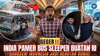 INDIA PAMER SLEEPER BUS BUATAN RI, KAROSERI INDONESIA JADI REBUTAN DAN SANJUNGAN DUNIA