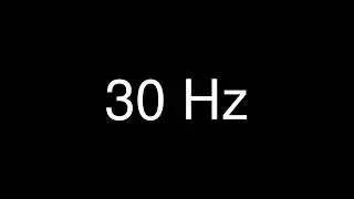 Sine Wave 30 Hz for 1 hour - Test Tone