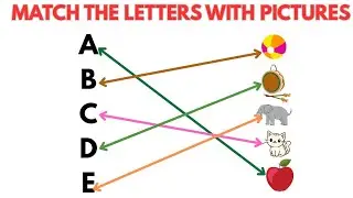 Match The Letters With Pictures | Matching Words With Pictures For Kids | TINY TRIBE LEARNERS