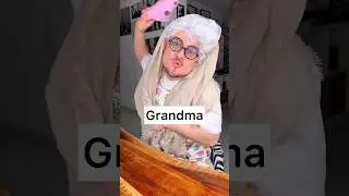 How to eat CHOCOLATE BURGER dessert from Grandma? (eat it all) 😅❤️🍫| CHEFKOUDY