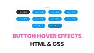 Button Hover Effects | HTML & CSS