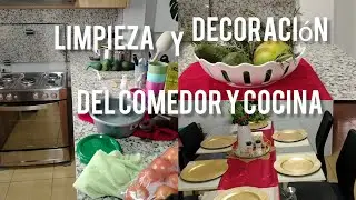 Limpieza profunda de la cocina y comedor antes de navidad +decoración sin gastar #limpiezaporzonas 