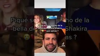 Pique rotundamente enfadado al ver al novio de Shakira colombiano #shakira #chaquira #pique #triste