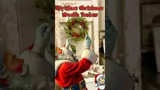 Mama Review U'Artlines Christmas Wreath Front Door Red Berry #christmas