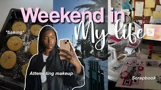 a weekend in my life | scrapbook, baking, alone time