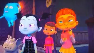 Vampirina Home Scream Home Gargoyle Hall Scene + The Mirror Room Scene + Skeletons Scene