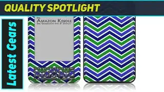 Best Kindle 3 Keyboard Skin? Zig Zag Blue Green Decal Style!