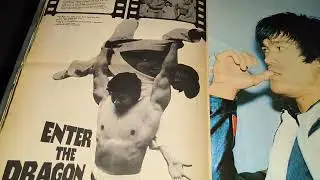 Recommended magazine Bruce Lee King of Kung Fu A3 size from 1974 .