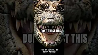 Why Crocodiles Cry 🐊 #animalfacts @WildX_Secrets